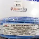 LOTE 125 - 01 ROLO DE CABO FLEXÍVEL 1X10MM NA COR AZUL.100 METROS (NOVO) (NO ESTADO, LEILÃO NÃO TEM GARANTIA E NEM DEVOLUÇÃO, SUJEITO A POSSÍVEIS AVARIAS VISÍVEIS/OCULTAS E/OU AUSÊNCIA DE COMPONENTES).
