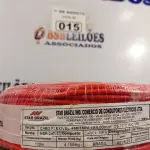 LOTE 015 - 01 ROLO DE CABO FLEXÍVEL 1X4MM NA COR VERMELHA. 100 METROS (NOVO) (NO ESTADO, LEILÃO NÃO TEM GARANTIA E NEM DEVOLUÇÃO, SUJEITO A POSSÍVEIS AVARIAS VISÍVEIS/OCULTAS E/OU AUSÊNCIA DE COMPONENTES).