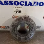 LOTE 110 - 01 ROLO DE CABO FLEXÍVEL 1X10MM NA COR PRETA.100 METROS (NOVO) (NO ESTADO, LEILÃO NÃO TEM GARANTIA E NEM DEVOLUÇÃO, SUJEITO A POSSÍVEIS AVARIAS VISÍVEIS/OCULTAS E/OU AUSÊNCIA DE COMPONENTES).