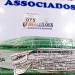 LOTE 075 - 01 ROLO DE CABO FLEXÍVEL 1X10MM NA COR VERDE.100 METROS (NOVO) (NO ESTADO, LEILÃO NÃO TEM GARANTIA E NEM DEVOLUÇÃO, SUJEITO A POSSÍVEIS AVARIAS VISÍVEIS/OCULTAS E/OU AUSÊNCIA DE COMPONENTES).