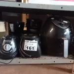 LOTE 161 - 01 AIR FRY, 04 CAFETEIRAS, 02 BASES DE LIQUIDIFICADOR, 01 BASE E 01 COPO DE MULTIPROCESSADOR MARCAS E MODELOS DIVERSOS. (NO ESTADO, LEILÃO NÃO TEM GARANTIA E NEM DEVOLUÇÃO, SUJEITO A POSSÍVEIS AVARIAS VISÍVEIS/OCULTAS E/OU AUSÊNCIA DE COMPONENTES).