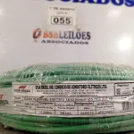 LOTE 055 - 01 ROLO DE CABO FLEXÍVEL 1X10MM NA COR VERDE.100 METROS (NOVO) (NO ESTADO, LEILÃO NÃO TEM GARANTIA E NEM DEVOLUÇÃO, SUJEITO A POSSÍVEIS AVARIAS VISÍVEIS/OCULTAS E/OU AUSÊNCIA DE COMPONENTES).