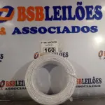 LOTE 160 - 01 ROLO DE CABO FLEXÍVEL 1X4MM NA COR BRANCA. 100 METROS (NOVO) (NO ESTADO, LEILÃO NÃO TEM GARANTIA E NEM DEVOLUÇÃO, SUJEITO A POSSÍVEIS AVARIAS VISÍVEIS/OCULTAS E/OU AUSÊNCIA DE COMPONENTES).