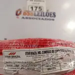 LOTE 175 - 01 ROLO DE CABO FLEXÍVEL 1X2,5MM NA COR VERMELHA. 100 METROS (NOVO)(NO ESTADO, LEILÃO NÃO TEM GARANTIA E NEM DEVOLUÇÃO, SUJEITO A POSSÍVEIS AVARIAS VISÍVEIS/OCULTAS E/OU AUSÊNCIA DE COMPONENTES).