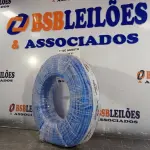 LOTE 090 - 01 ROLO DE CABO FLEXÍVEL 1X10MM NA COR AZUL. 100 METROS (NOVO)(NO ESTADO, LEILÃO NÃO TEM GARANTIA E NEM DEVOLUÇÃO, SUJEITO A POSSÍVEIS AVARIAS VISÍVEIS/OCULTAS E/OU AUSÊNCIA DE COMPONENTES).