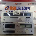 LOTE 158 - 01 AM/FM STÉREO TUNER T-60 E 01 STÉREO CASSETE DECK D-90 MARCAS SANSUI. (NO ESTADO, LEILÃO NÃO TEM GARANTIA E NEM DEVOLUÇÃO, SUJEITO A POSSÍVEIS AVARIAS VISÍVEIS/OCULTAS E/OU AUSÊNCIA DE COMPONENTES).