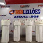 LOTE 183 - 04 FILTROS TIPO CAVALETE PARA CAIXA D’AGUA. (NO ESTADO, LEILÃO NÃO TEM GARANTIA E NEM DEVOLUÇÃO, SUJEITO A POSSÍVEIS AVARIAS VISÍVEIS/OCULTAS E/OU AUSÊNCIA DE COMPONENTES).