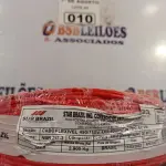 LOTE 010 - 01 ROLO DE CABO FLEXÍVEL 1X2,5MM NA COR VERMELHA. 100 METROS (NOVO) (NO ESTADO, LEILÃO NÃO TEM GARANTIA E NEM DEVOLUÇÃO, SUJEITO A POSSÍVEIS AVARIAS VISÍVEIS/OCULTAS E/OU AUSÊNCIA DE COMPONENTES).