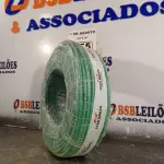 LOTE 055 - 01 ROLO DE CABO FLEXÍVEL 1X10MM NA COR VERDE.100 METROS (NOVO) (NO ESTADO, LEILÃO NÃO TEM GARANTIA E NEM DEVOLUÇÃO, SUJEITO A POSSÍVEIS AVARIAS VISÍVEIS/OCULTAS E/OU AUSÊNCIA DE COMPONENTES).