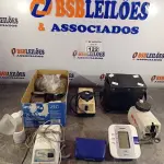 LOTE 122 - 03 NEBULIZADORES E VÁRIOS MEDIDORES MARCAS E MODELOS DIVERSOS. (NO ESTADO, LEILÃO NÃO TEM GARANTIA E NEM DEVOLUÇÃO, SUJEITO A POSSÍVEIS AVARIAS VISÍVEIS/OCULTAS E/OU AUSÊNCIA DE COMPONENTES).