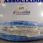 LOTE 225 - 01 ROLO DE CABO FLEXÍVEL 1X10MM NA COR AZUL.100 METROS (NOVO) (NO ESTADO, LEILÃO NÃO TEM GARANTIA E NEM DEVOLUÇÃO, SUJEITO A POSSÍVEIS AVARIAS VISÍVEIS/OCULTAS E/OU AUSÊNCIA DE COMPONENTES).