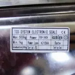 LOTE 006 - BALANÇA ELETRÔNICA 500KG TCS SYSTEM (NO ESTADO, NÃO SABEMOS SE FUNCIONA. LEILÃO NÃO TEM GARANTIA E NEM DEVOLUÇÃO).