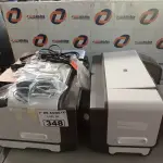 LOTE 348 - 02 IMPRESSORAS MARCAS HP MODELO INK JET 1200WN INCOMPLETAS. (NO ESTADO, LEILÃO NÃO TEM GARANTIA E NEM DEVOLUÇÃO, SUJEITO A POSSÍVEIS AVARIAS VISÍVEIS/OCULTAS E/OU AUSÊNCIA DE COMPONENTES).