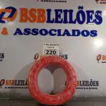 LOTE 220 - 01 ROLO DE CABO FLEXÍVEL 1X4MM NA COR VERMELHA.100 METROS (NOVO) (NO ESTADO, LEILÃO NÃO TEM GARANTIA E NEM DEVOLUÇÃO, SUJEITO A POSSÍVEIS AVARIAS VISÍVEIS/OCULTAS E/OU AUSÊNCIA DE COMPONENTES).