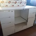 LOTE 368 - 01 BALCÃO EM MDF COM 06 GAVETAS. (NO ESTADO, LEILÃO NÃO TEM GARANTIA E NEM DEVOLUÇÃO, SUJEITO A POSSÍVEIS AVARIAS VISÍVEIS/OCULTAS E/OU AUSÊNCIA DE COMPONENTES).