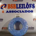 LOTE 225 - 01 ROLO DE CABO FLEXÍVEL 1X10MM NA COR AZUL.100 METROS (NOVO) (NO ESTADO, LEILÃO NÃO TEM GARANTIA E NEM DEVOLUÇÃO, SUJEITO A POSSÍVEIS AVARIAS VISÍVEIS/OCULTAS E/OU AUSÊNCIA DE COMPONENTES).