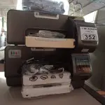 LOTE 352 - 02 IMPRESSORAS MARCAS HP MODELO INK JET 1200WN INCOMPLETAS. (NO ESTADO, LEILÃO NÃO TEM GARANTIA E NEM DEVOLUÇÃO, SUJEITO A POSSÍVEIS AVARIAS VISÍVEIS/OCULTAS E/OU AUSÊNCIA DE COMPONENTES).