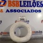 LOTE 300 - 01 ROLO DE CABO FLEXÍVEL 1X4MM NA COR BRANCA.100 METROS (NOVO) (NO ESTADO, LEILÃO NÃO TEM GARANTIA E NEM DEVOLUÇÃO, SUJEITO A POSSÍVEIS AVARIAS VISÍVEIS/OCULTAS E/OU AUSÊNCIA DE COMPONENTES).
