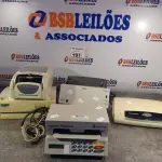 LOTE 191 - 01 FRAGMENTADORA DE PAPEL, 01 SCANER, 01 IMPRESSORA DE CHEQUE E 01 RELÓGIO DE PONDO MARCAS E MODELOS DIVERSOS. (NO ESTADO, LEILÃO NÃO TEM GARANTIA E NEM DEVOLUÇÃO, SUJEITO A POSSÍVEIS AVARIAS VISÍVEIS/OCULTAS E/OU AUSÊNCIA DE COMPONENTES).