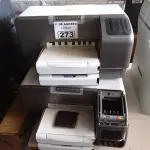 LOTE 273 - 03 IMPRESSORAS MARCAS HP MODELO INK JET 1200WN INCOMPLETAS. (NO ESTADO, LEILÃO NÃO TEM GARANTIA E NEM DEVOLUÇÃO, SUJEITO A POSSÍVEIS AVARIAS VISÍVEIS/OCULTAS E/OU AUSÊNCIA DE COMPONENTES).