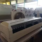 LOTE 336 - 01 EVAPORADORA MARCA MIDEA 24000 BTU E 01 VENTILADOR. (NO ESTADO, LEILÃO NÃO TEM GARANTIA E NEM DEVOLUÇÃO, SUJEITO A POSSÍVEIS AVARIAS VISÍVEIS/OCULTAS E/OU AUSÊNCIA DE COMPONENTES).