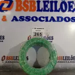 LOTE 265 - 01 ROLO DE CABO FLEXÍVEL 1X4MM NA COR VERDE.100 METROS (NOVO) (NO ESTADO, LEILÃO NÃO TEM GARANTIA E NEM DEVOLUÇÃO, SUJEITO A POSSÍVEIS AVARIAS VISÍVEIS/OCULTAS E/OU AUSÊNCIA DE COMPONENTES).