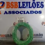 LOTE 235 - 01 ROLO DE CABO FLEXÍVEL 1X4MM NA COR VERDE. 100 METROS (NOVO)(NO ESTADO, LEILÃO NÃO TEM GARANTIA E NEM DEVOLUÇÃO, SUJEITO A POSSÍVEIS AVARIAS VISÍVEIS/OCULTAS E/OU AUSÊNCIA DE COMPONENTES).