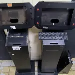 LOTE 015 - 02 TOTEM DE TERMINAL DE GARÇOM. (NO ESTADO, NÃO SABEMOS SE FUNCIONA. LEILÃO NÃO TEM GARANTIA E NEM DEVOLUÇÃO).