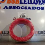 LOTE 255 - 01 ROLO DE CABO FLEXÍVEL 1X2,5MM NA COR VERMELHA.100 METROS (NOVO) (NO ESTADO, LEILÃO NÃO TEM GARANTIA E NEM DEVOLUÇÃO, SUJEITO A POSSÍVEIS AVARIAS VISÍVEIS/OCULTAS E/OU AUSÊNCIA DE COMPONENTES).