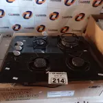 LOTE 214 - 01 FOGÃO COOKTOP A GÁS 04 BOCAS COM AVARIAS. (NO ESTADO, LEILÃO NÃO TEM GARANTIA E NEM DEVOLUÇÃO, SUJEITO A POSSÍVEIS AVARIAS VISÍVEIS/OCULTAS E/OU AUSÊNCIA DE COMPONENTES).