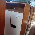LOTE 474 - 01 ARMÁRIO PARA PASTA SUSPENSA EM MADEIRA COM 02 PORTAS. (NO ESTADO, LEILÃO NÃO TEM GARANTIA E NEM DEVOLUÇÃO, SUJEITO A POSSÍVEIS AVARIAS VISÍVEIS/OCULTAS E/OU AUSÊNCIA DE COMPONENTES).