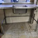 LOTE 034 - PIA DE INOX CUBA FUNDA. (NO ESTADO, NÃO SABEMOS SE FUNCIONA. LEILÃO NÃO TEM GARANTIA E NEM DEVOLUÇÃO).