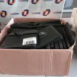 LOTE 288 - 01 LOTE COM VÁRIOS TECLADOS HP E 01 IMPRESSORA HP OFFICE JET 100 MOBILE PRINTER. (NO ESTADO, LEILÃO NÃO TEM GARANTIA E NEM DEVOLUÇÃO, SUJEITO A POSSÍVEIS AVARIAS VISÍVEIS/OCULTAS E/OU AUSÊNCIA DE COMPONENTES).