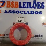 LOTE 240 - 01 ROLO DE CABO FLEXÍVEL 1X4MM NA COR VERMELHA.100 METROS (NOVO) (NO ESTADO, LEILÃO NÃO TEM GARANTIA E NEM DEVOLUÇÃO, SUJEITO A POSSÍVEIS AVARIAS VISÍVEIS/OCULTAS E/OU AUSÊNCIA DE COMPONENTES).