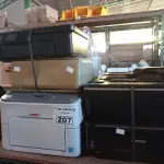 LOTE 207 - 10 IMPRESSORAS MARCAS E MODELOS DIVERSOS PARA RETIRADA DE PEÇAS. (NO ESTADO, LEILÃO NÃO TEM GARANTIA E NEM DEVOLUÇÃO, SUJEITO A POSSÍVEIS AVARIAS VISÍVEIS/OCULTAS E/OU AUSÊNCIA DE COMPONENTES).