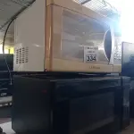 LOTE 334 - 02 MICRO-ONDAS MARCAS E MODELOS DIVERSOS COM AVARIAS. (NO ESTADO, LEILÃO NÃO TEM GARANTIA E NEM DEVOLUÇÃO, SUJEITO A POSSÍVEIS AVARIAS VISÍVEIS/OCULTAS E/OU AUSÊNCIA DE COMPONENTES).