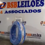 LOTE 200 - 01 ROLO DE CABO FLEXÍVEL 1X4MM NA COR AZUL. 100 METROS (NOVO)(NO ESTADO, LEILÃO NÃO TEM GARANTIA E NEM DEVOLUÇÃO, SUJEITO A POSSÍVEIS AVARIAS VISÍVEIS/OCULTAS E/OU AUSÊNCIA DE COMPONENTES).
