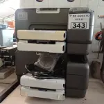 LOTE 343 - 02 IMPRESSORAS MARCAS HP MODELO INK JET 1200WN INCOMPLETAS. (NO ESTADO, LEILÃO NÃO TEM GARANTIA E NEM DEVOLUÇÃO, SUJEITO A POSSÍVEIS AVARIAS VISÍVEIS/OCULTAS E/OU AUSÊNCIA DE COMPONENTES).