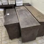 LOTE 044 - 05 MOVEIS DE BALCÃO EM MADEIRA P/ BUFFET. (NO ESTADO, NÃO SABEMOS SE FUNCIONA. LEILÃO NÃO TEM GARANTIA E NEM DEVOLUÇÃO).