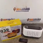 LOTE 039 - 01 DIFUSOR AROMÁTICO ULTRASSÓNICO COM CAPACIDADE PARA 200ML. (NOVO) (NO ESTADO) ATENÇÃO! FAZER A VISITAÇÃO ANTES DE ARREMATAR, NÃO SABEMOS SE FUNCIONA. LEILÃO NÃO TEM GARANTIA E NEM DEVOLUÇÃO, SUJEITO A POSSÍVEIS AVARIAS VISÍVEIS/OCULTAS E/OU AUSÊNCIA DE COMPONENTES.