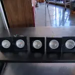 LOTE 218 - 03 LUSTRE E SPOTS DIVERSOS. (NO ESTADO, NÃO SABEMOS SE FUNCIONA. LEILÃO NÃO TEM GARANTIA E NEM DEVOLUÇÃO).