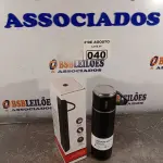 LOTE 040 - 01 GARRAFA TÉRMICA COM A TAMPA NO FORMATO DE XÍCARA. (NOVO) (NO ESTADO) ATENÇÃO! FAZER A VISITAÇÃO ANTES DE ARREMATAR, NÃO SABEMOS SE FUNCIONA. LEILÃO NÃO TEM GARANTIA E NEM DEVOLUÇÃO, SUJEITO A POSSÍVEIS AVARIAS VISÍVEIS/OCULTAS E/OU AUSÊNCIA DE COMPONENTES.