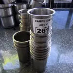LOTE 261 - RECIPIENTES DE INOX PARA MOLHOS. (NO ESTADO, NÃO SABEMOS SE FUNCIONA. LEILÃO NÃO TEM GARANTIA E NEM DEVOLUÇÃO).