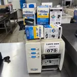 LOTE 079 - IMPRESSORA TÉRMICA ALLEGO, ETIQUETA. (NO ESTADO, NÃO SABEMOS SE FUNCIONA. LEILÃO NÃO TEM GARANTIA E NEM DEVOLUÇÃO).