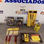 LOTE 003 - 01 DISCO C/ VÍDEA 40 DENTES 4,5”, 01 DISCO DIAMANTADO 110MM DENTE DE 7,5MM CORTE 2,0MM, 03 PINCEIS PARA PINTURA, 01 KIT ESCOVAS LONGAS MULTIUSO, 01 KIT PINTURA E 01 KIT DE BROCAS PAR ALVENARIA, MADEIRA E METAL.(NOVO) (NO ESTADO) ATENÇÃO! FAZER A VISITAÇÃO ANTES DE ARREMATAR, NÃO SABEMOS SE FUNCIONA. LEILÃO NÃO TEM GARANTIA E NEM DEVOLUÇÃO, SUJEITO A POSSÍVEIS AVARIAS VISÍVEIS/OCULTAS E/OU AUSÊNCIA DE COMPONENTES.
