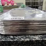 LOTE 066 - BANDEJAS INOX. (NO ESTADO, NÃO SABEMOS SE FUNCIONA. LEILÃO NÃO TEM GARANTIA E NEM DEVOLUÇÃO).