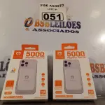 LOTE 051 - 02 CARREGADORES MAGNÉTICOS SEM FIO PORTÁTIL 5000. (NOVO) (NO ESTADO) ATENÇÃO! FAZER A VISITAÇÃO ANTES DE ARREMATAR, NÃO SABEMOS SE FUNCIONA. LEILÃO NÃO TEM GARANTIA E NEM DEVOLUÇÃO, SUJEITO A POSSÍVEIS AVARIAS VISÍVEIS/OCULTAS E/OU AUSÊNCIA DE COMPONENTES.