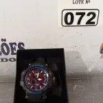 LOTE 072 - 01 RELÓGIO DE PULSO. (NOVO) (NO ESTADO) ATENÇÃO! FAZER A VISITAÇÃO ANTES DE ARREMATAR, NÃO SABEMOS SE FUNCIONA. LEILÃO NÃO TEM GARANTIA E NEM DEVOLUÇÃO, SUJEITO A POSSÍVEIS AVARIAS VISÍVEIS/OCULTAS E/OU AUSÊNCIA DE COMPONENTES.