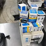 LOTE 079 - IMPRESSORA TÉRMICA ALLEGO, ETIQUETA. (NO ESTADO, NÃO SABEMOS SE FUNCIONA. LEILÃO NÃO TEM GARANTIA E NEM DEVOLUÇÃO).