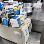 LOTE 079 - IMPRESSORA TÉRMICA ALLEGO, ETIQUETA. (NO ESTADO, NÃO SABEMOS SE FUNCIONA. LEILÃO NÃO TEM GARANTIA E NEM DEVOLUÇÃO).